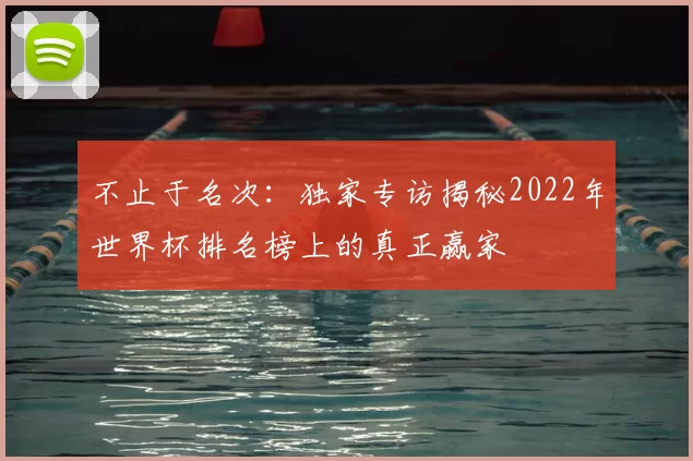 不止于名次：独家专访揭秘2022年世界杯排名榜上的真正赢家