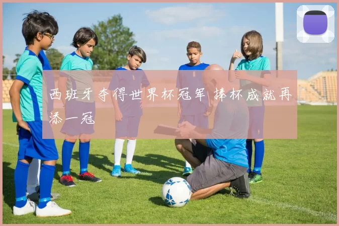 西班牙夺得世界杯冠军 捧杯成就再添一冠